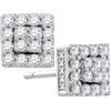 Image 1 : 10KT White Gold 0.50CTW DIAMOND FASHION EARRING