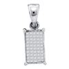 Image 1 : 14KT White Gold 0.25CT DIAMOND INVISIBLE PENDANT