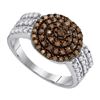 Image 1 : 10KT White Gold 0.75CTW COGNAC DIAMOND FASHION RING