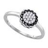Image 1 : 925 Sterling Silver White 0.25CTW DIAMOND FASHION RING