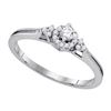 Image 1 : 10KT White Gold 0.20CTW DIAMOND BRIDAL RING