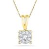 Image 1 : 10K Yellow-gold 0.08CTW DIAMOND FASHION PENDANT