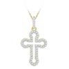 Image 1 : 10K Yellow-gold 0.15CTW DIAMOND FASHION PENDANT