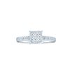 Image 1 : 10KT White Gold 0.10CTW DIAMOND LADIES MICRO PAVE RING