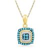 Image 1 : 10K Yellow-gold 0.33CTW DIAMOND FASHION PENDANT