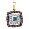 Image 1 : 10KT Yellow Gold 0.40CTW DIAMOND MICRO-PAVE PENDANT
