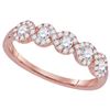 Image 1 : 14KT White Gold 0.25CTW DIAMOND FASHION BAND