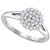 Image 1 : 10KT White Gold 0.30CTW DIAMOND FASHION RING