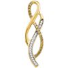 Image 1 : 10K Yellow-gold 0.20CTW DIAMOND FASHION PENDANT