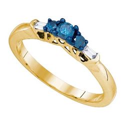 10K Yellow-gold 0.27CT DIAMOND FASHION RING