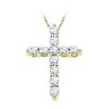 Image 1 : 10K Yellow-gold 0.33CTW DIAMOND FASHION PENDANT