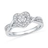 Image 1 : 10KT White Gold 0.25CTW DIAMOND FASHION RING