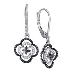 10KT White Gold 0.35CTW DIAMOND MICRO-PAVE EARRING