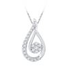 Image 1 : 10KT White Gold 0.25CTW DIAMOND FASHION PENDANT