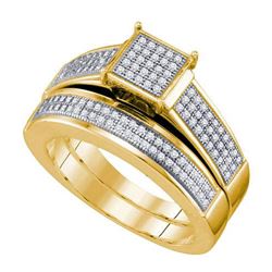 925 Sterling Silver Yellow 0.40CTW DIAMOND MICROPAVE BR