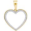 Image 1 : 925 Sterling Silver Yellow 0.15CT DIAMOND MICRO PAVE HE