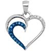 Image 1 : 10KT White Gold 0.11CTW DIAMOND FASHION PENDANT