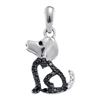 Image 1 : 10KT White Gold 0.13CTW DIAMOND FASHION PENDANT