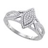 Image 1 : 10KT White Gold 0.25CTW DIAMOND MICRO-PAVE RING