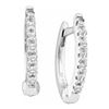 Image 1 : 10KT White Gold 0.08CTW DIAMOND FASHION HOOPS