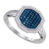 Image 1 : 10KT White Gold 0.33CTW DIAMOND FASHION RING