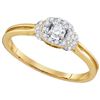Image 1 : 10K Yellow-gold 0.25CTW DIAMOND FASHION RING