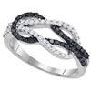 Image 1 : 10KT White Gold 0.52CTW DIAMOND FASHION RING
