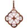 Image 1 : 10KT Rose Gold 0.50CTW RED DIAMOND FASHION PENDANT