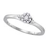 Image 1 : 10KT White Gold 0.15CTW DIAMOND BRIDAL RING