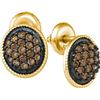 Image 1 : 10K Yellow-gold 0.50CTW DIAMOND FASHION EARRING