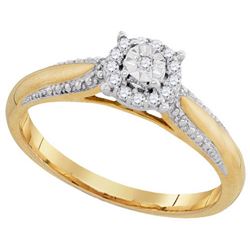 10KT Yellow Gold 0.10CTW DIAMOND FASHION RING