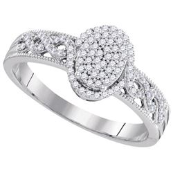 10KT White Gold 0.25CT DIAMOND BRIDAL RING