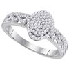 Image 1 : 10KT White Gold 0.25CT DIAMOND BRIDAL RING