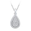 Image 1 : 10KT White Gold 0.25CTW DIAMOND FASHION PENDANT