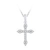Image 1 : 10KT White Gold 0.25CTW DIAMOND FASHION PENDANT