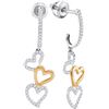 Image 1 : 10KT White Gold Two Tone 0.25CTW DIAMOND MICRO-PAVE EAR