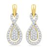 Image 1 : 10K Yellow-gold 0.33CTW DIAMOND FASHION EARRING