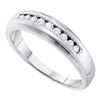 Image 1 : 10KT White Gold 0.27CT DIAMOND FASHION MENS BAND