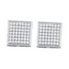 Image 1 : 10KT White Gold 0.33CTW DIAMOND MICRO PAVE EARRINGS