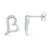 Image 1 : 10KT White Gold 0.10CTW DIAMOND FASHION EARRING