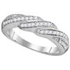 Image 1 : 10KT White Gold 0.25CTW DIAMOND FASHION RING
