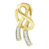 Image 1 : 10KT Yellow Gold 0.07CTW DIAMOND LADIES FASHION PENDANT
