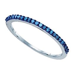 10KT White Gold 0.21CTW DIAMOND FASHION BAND