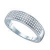 Image 1 : 10KT White Gold 0.25CTW DIAMOND MICRO PAVE BAND