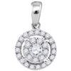 Image 1 : 14KT Rose Gold 0.35CTW COGNAC DIAMOND HEART PENDANT