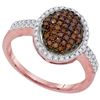 Image 1 : 10KT Rose Gold 0.45CTW DIAMOND FASHION RING
