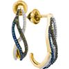 Image 1 : 10K Yellow-gold 0.25CTW DIAMOND FASHION EARRINGS