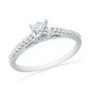 Image 1 : 10KT White Gold 0.20CTW DIAMOND FASHION RING