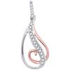 Image 1 : 10KT White Gold Two Tone 0.06CTW DIAMOND MICRO-PAVE PEN