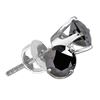 Image 1 : 14KT White Gold 0.50CTW BLACK DIAMOND ROUND STUDS